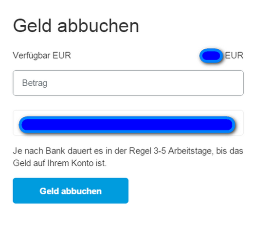 PayPal-Guthaben auf Bankkonto buchen