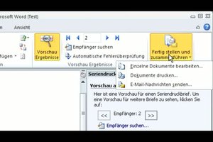 Serienbrief mit Word 2010 erstellen - so klappt´s